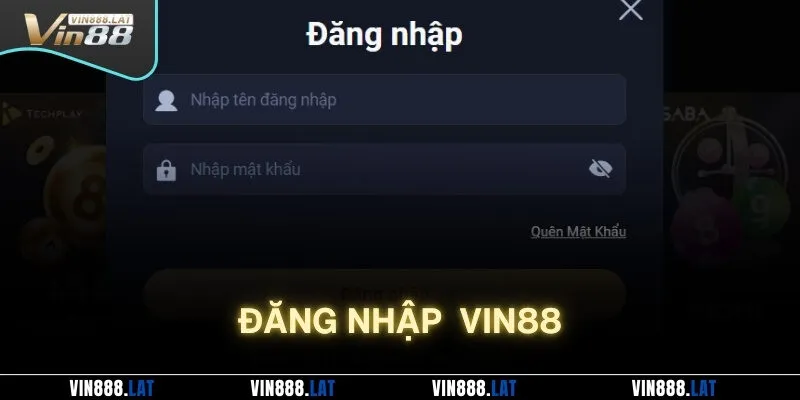 Đăng nhập Vin88 nhanh gọn chỉ trong 3 bước